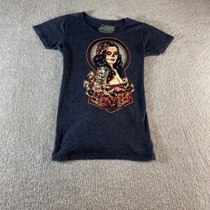 Secret Artist Collective Graphic Tee Womens Medium Charcoal Firman Hatibu